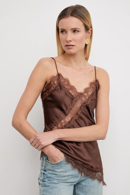 Answear.LAB bluzka regular brązowy 55715.iok