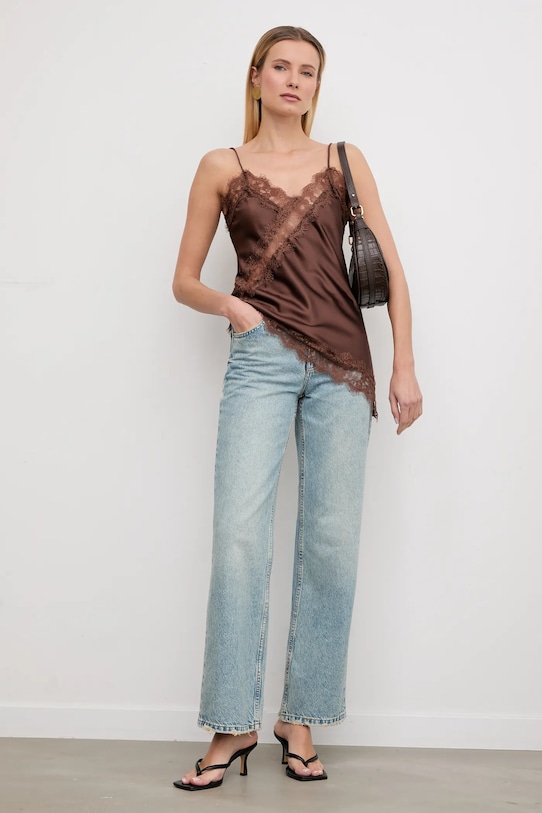 Answear.LAB bluzka 55715.iok brązowy WS26