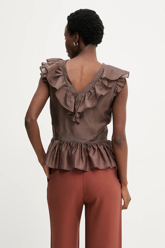 Odzież Answear.LAB bluzka WS26-BKD019 brązowy