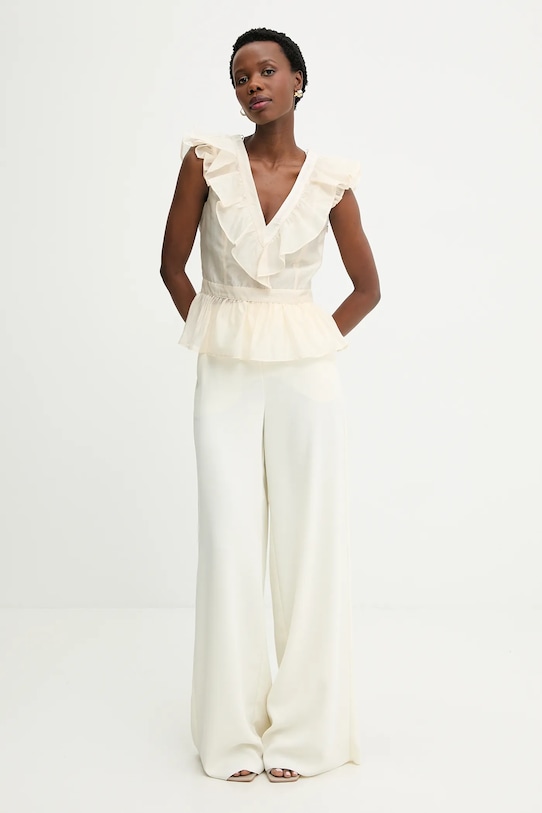 Answear.LAB bluzka m.07302.hak beżowy WS26