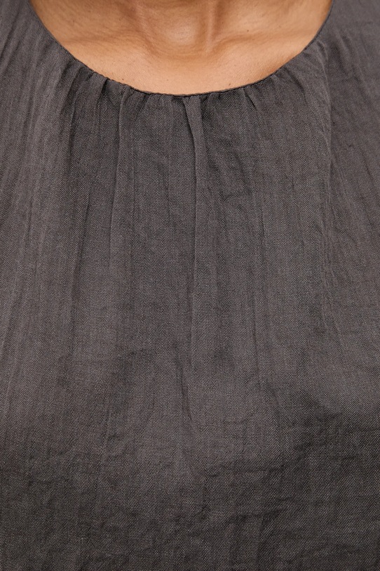 Answear.LAB bluzka lniana E26-79.fjk czarny