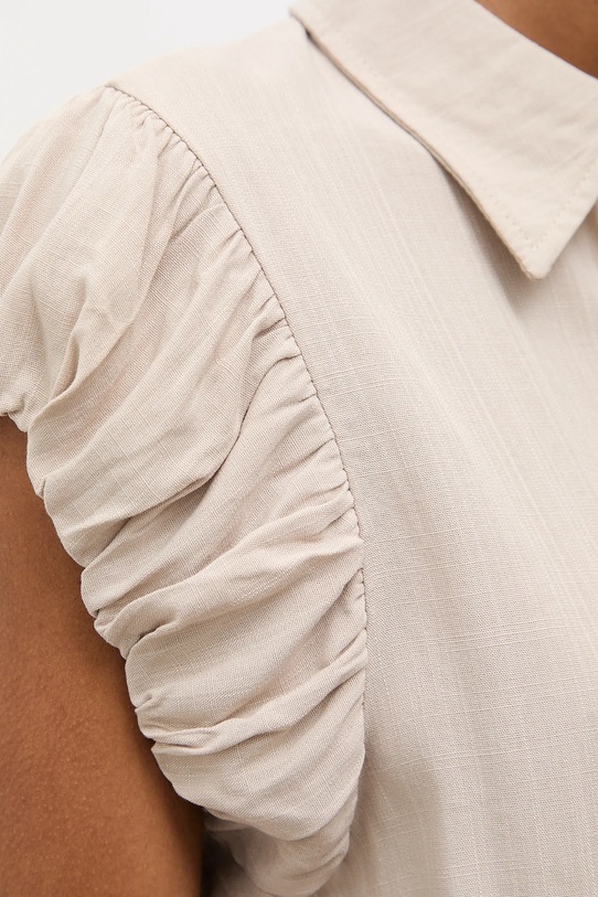 Λινό πουκάμισο Answear.LAB WS26-BKD028 μπεζ