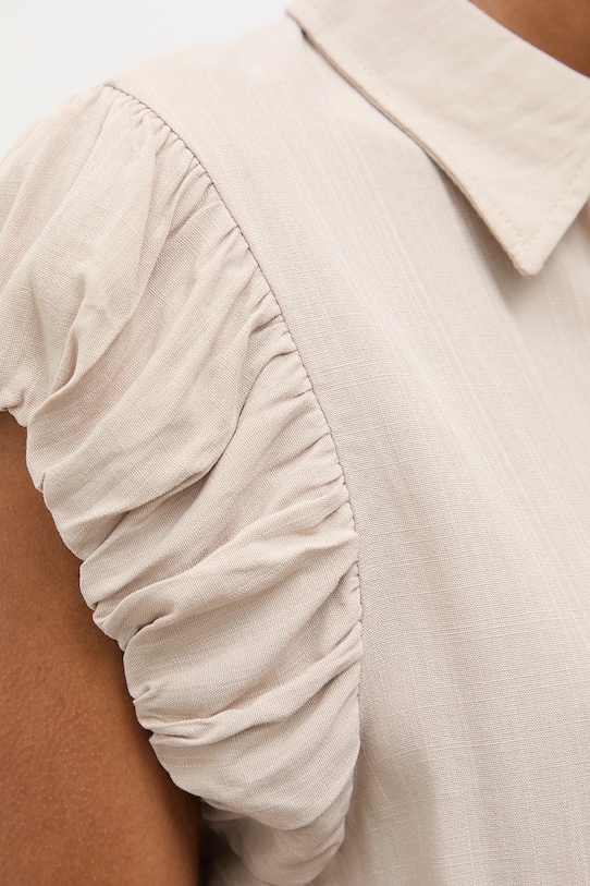 Λινό πουκάμισο Answear.LAB WS26-BKD028 μπεζ