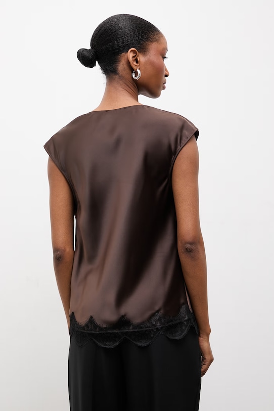 Odzież Answear.LAB top 18807.tok brązowy