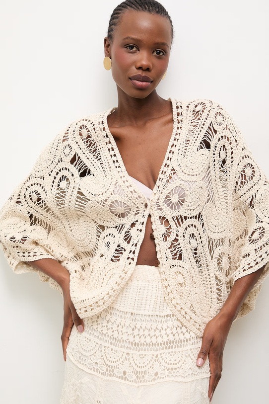 Answear.LAB bluzka bawełniana beżowy LU5583.fak