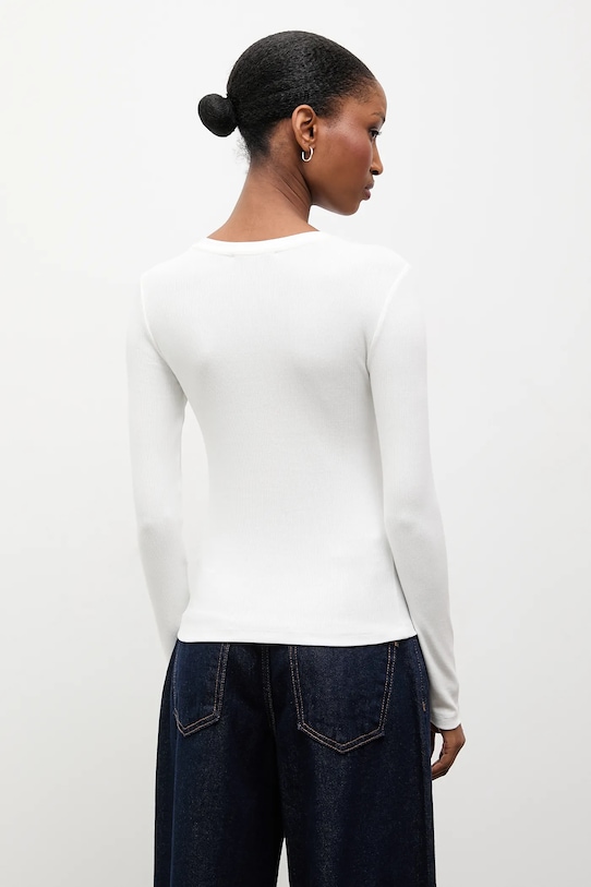 Odzież Answear.LAB longsleeve 4564.tok biały