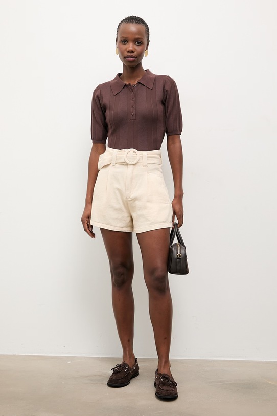 Answear.LAB polo 75502.hak brązowy WS26