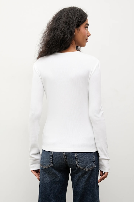 Odzież Answear.LAB longsleeve TR3.tok biały