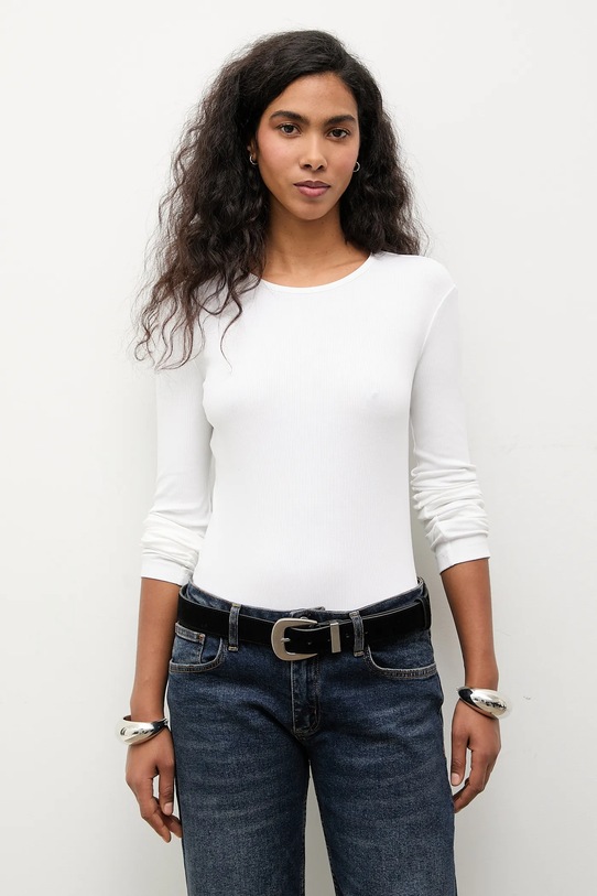 Answear.LAB longsleeve biały TR3.tok