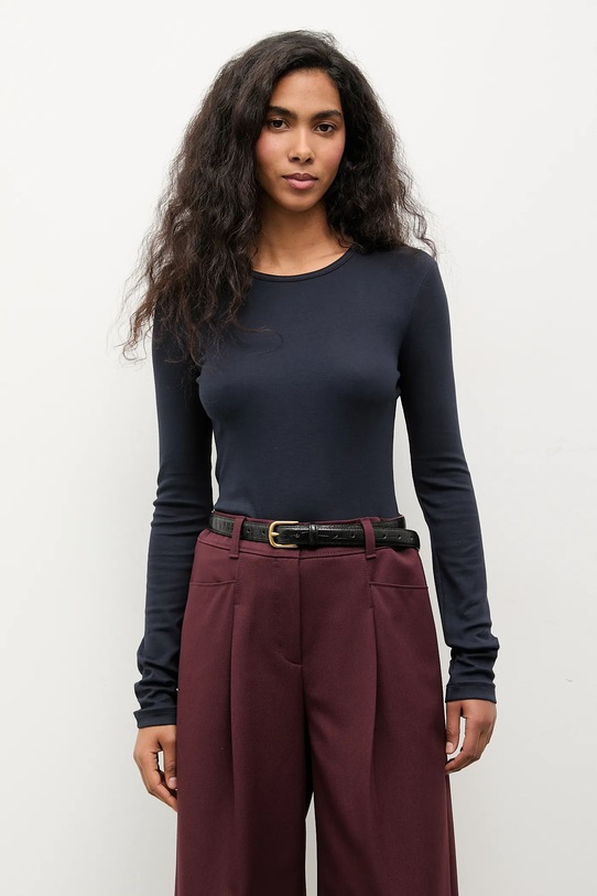 Answear.LAB longsleeve granatowy TR3.tok