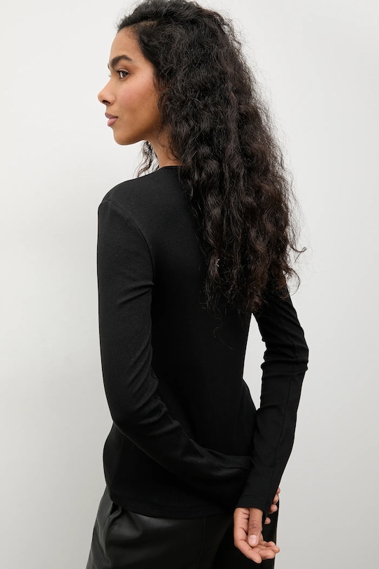 Odzież Answear.LAB longsleeve TR3.tok czarny