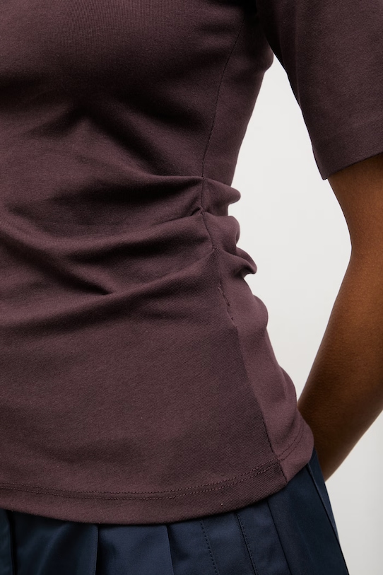 Answear.LAB t-shirt 17190.tok brązowy