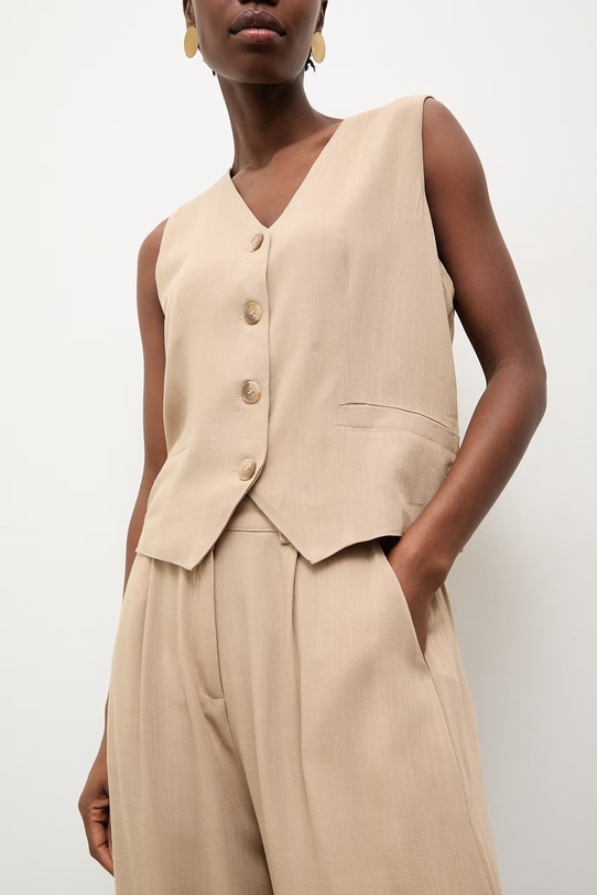 Answear.LAB súprava dámska s prímesou ľanu WS26-DKD000