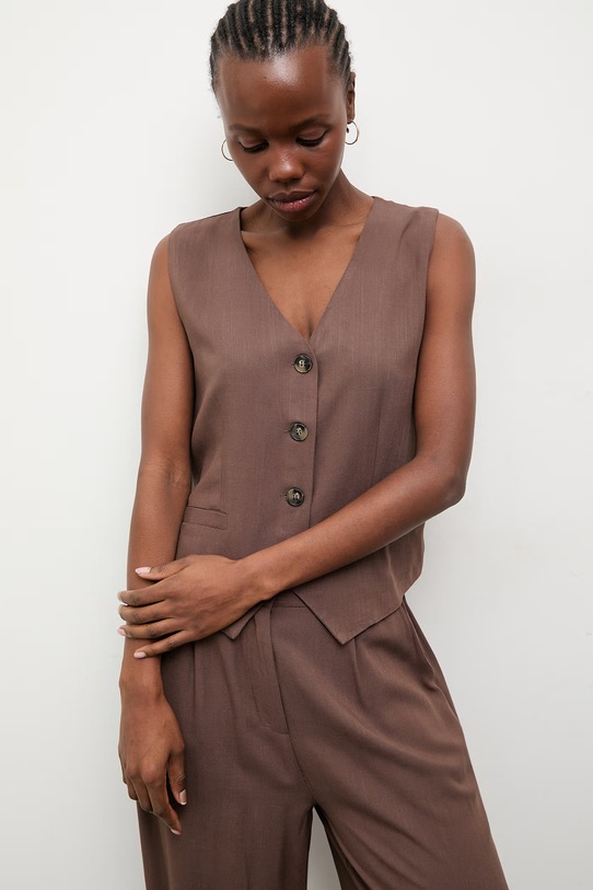 Answear.LAB komplet damski z domieszką lnu WS26-DKD000