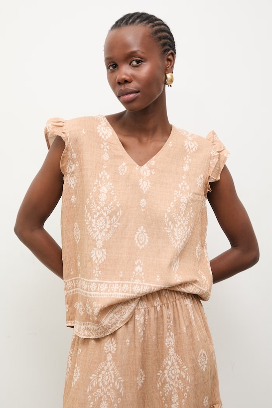 Answear.LAB komplet damski z wiskozy WS26-DKD001 beżowy WS26