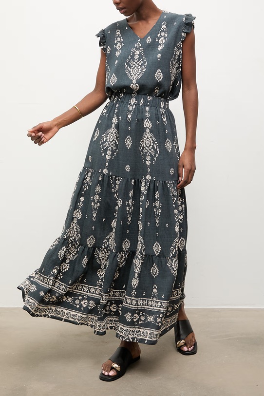 Answear.LAB komplet damski z wiskozą czarny WS26-DKD001