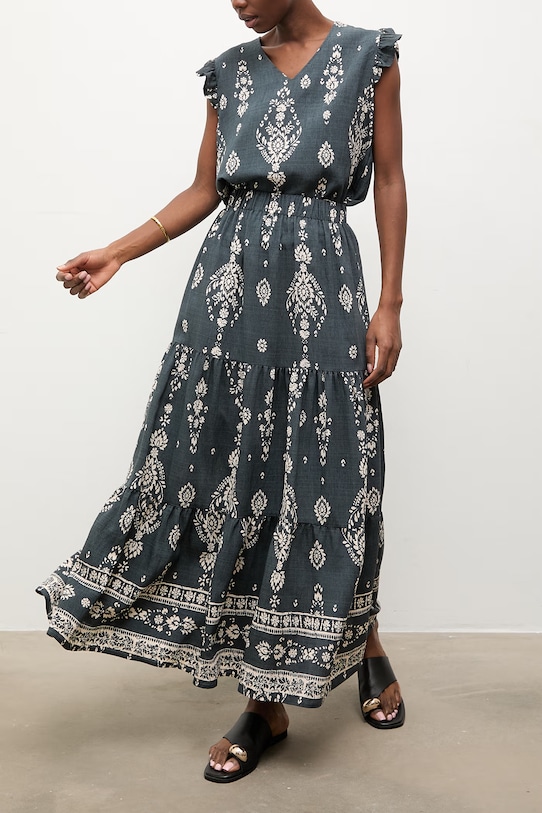 Answear.LAB komplet damski z wiskozą czarny WS26-DKD001