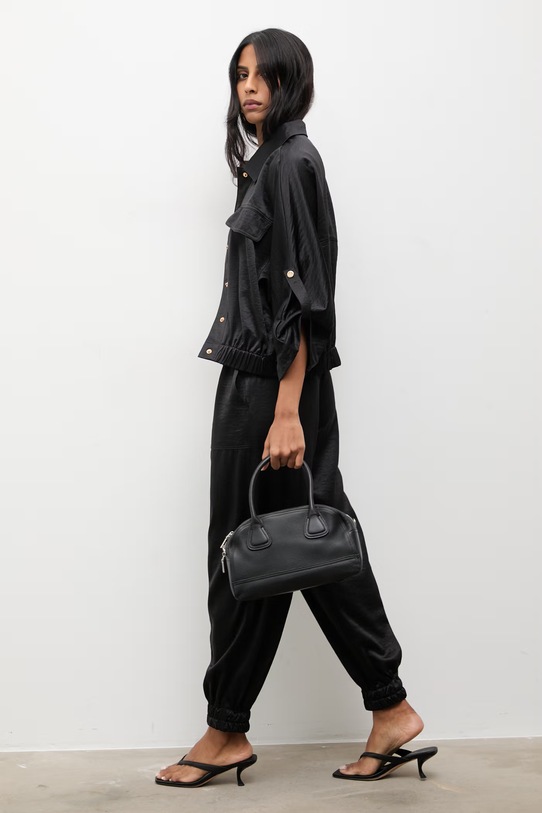 Answear.LAB komplet z domieszką lnu Y25015.hak czarny