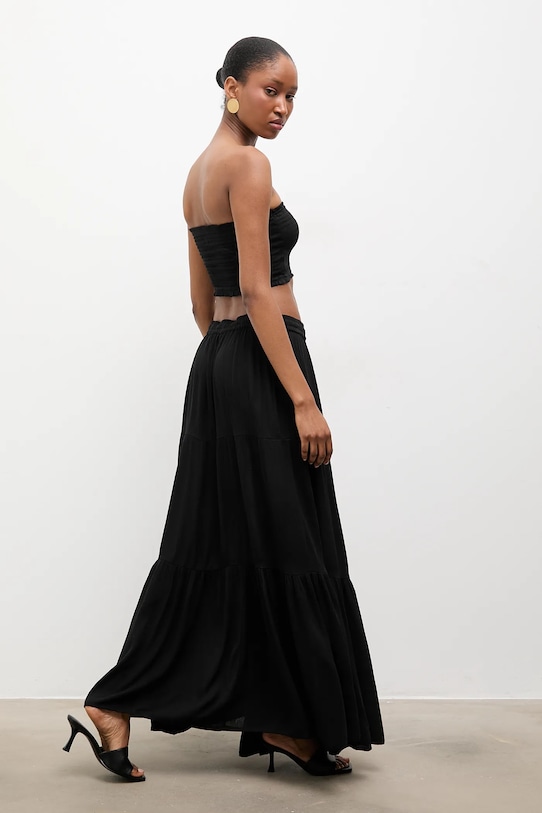 Answear.LAB top i spódnica Reina/BUSTIER.hak czarny