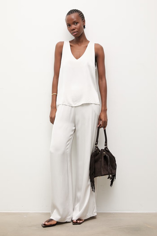 Answear.LAB komplet codzienny damski z wiskozy WS26-DKD008 beżowy