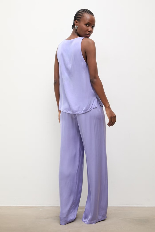 Answear.LAB komplet codzienny damski z wiskozy WS26-DKD008 fioletowy