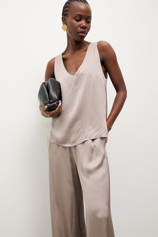 Answear.LAB komplet codzienny damski z wiskozy WS26-DKD008 beżowy WS26