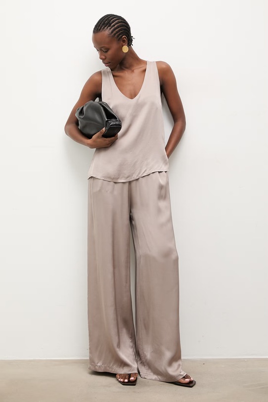 Answear.LAB komplet codzienny damski z wiskozy WS26-DKD008 beżowy