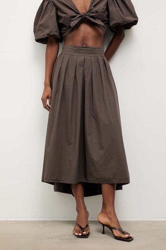 Oblečenie Answear.LAB Súprava dámska bavlnená WS26-DKD009 hnedá