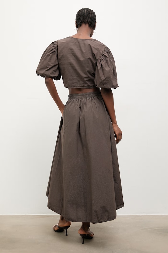 Answear.LAB Súprava dámska bavlnená hnedá WS26-DKD009