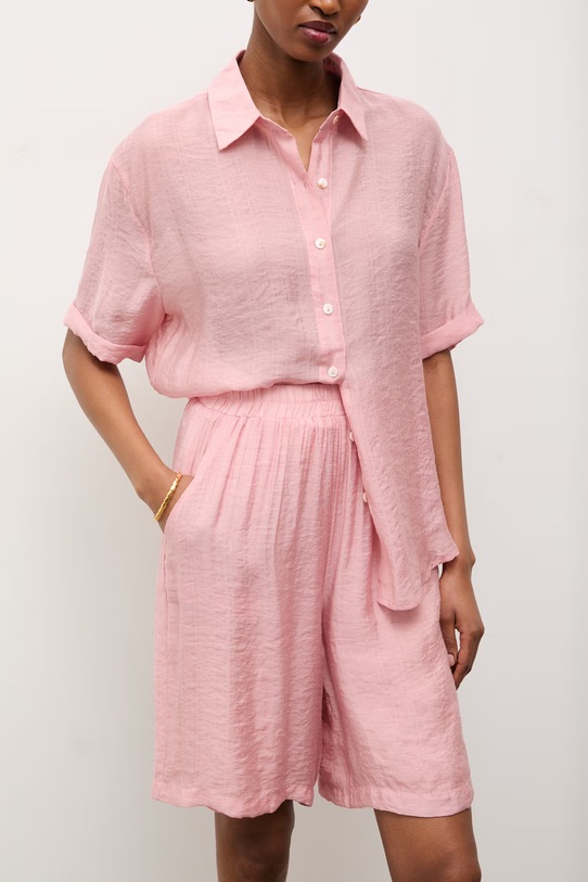 Odzież Answear.LAB koszula i szorty ZY932.ZY932-1.hak różowy