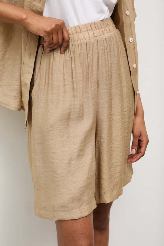 Odzież Answear.LAB koszula i szorty ZY932.ZY932-1.hak beżowy