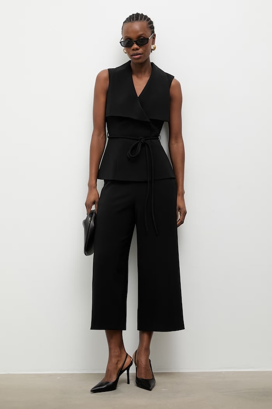 Answear.LAB комплект жіночий з бавовною чорний 971450.971451.hak