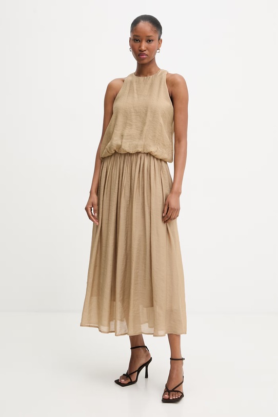 Answear.LAB bluzka i spódnica AS992501.hak beżowy