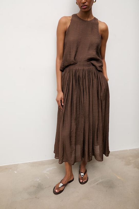 Odzież Answear.LAB bluzka i spódnica AS992501.hak brązowy