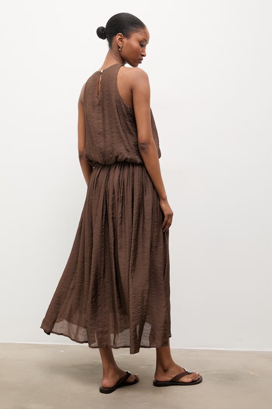 Answear.LAB bluzka i spódnica brązowy AS992501.hak