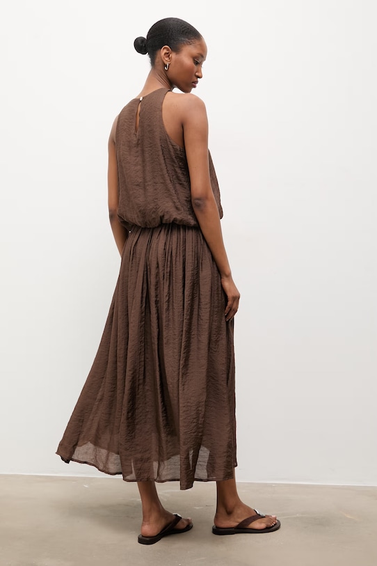 Answear.LAB bluzka i spódnica brązowy AS992501.hak