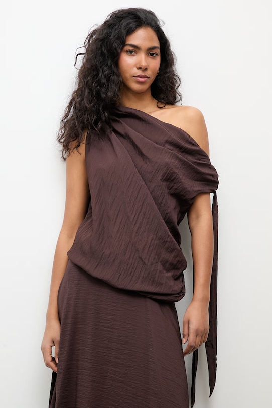 Answear.LAB komplet damski z wiskozą WS26-DKD019 brązowy WS26