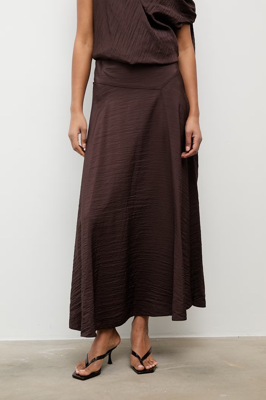 Odzież Answear.LAB komplet damski z wiskozą WS26-DKD019 brązowy