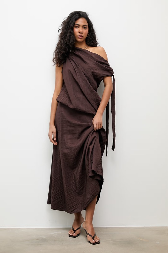 Answear.LAB komplet damski z wiskozą WS26-DKD019 brązowy