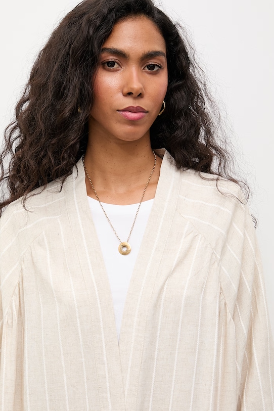 Answear.LAB komplet damski z wiskozy stipe.set beżowy