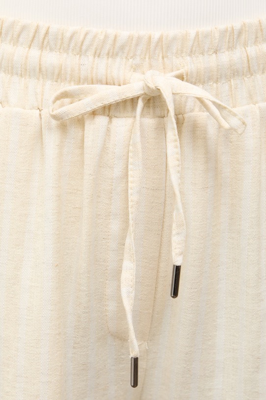 Answear.LAB komplet codzienny damski z dodatkiem lnu stripe2.set