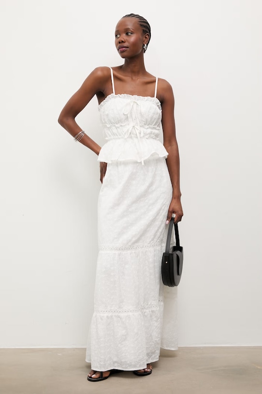 Answear.LAB komplet damski bawełniany biały PS9521ABS.fak