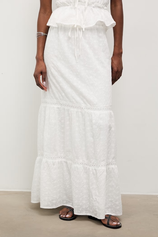 Odzież Answear.LAB komplet damski bawełniany PS9521ABS.fak biały