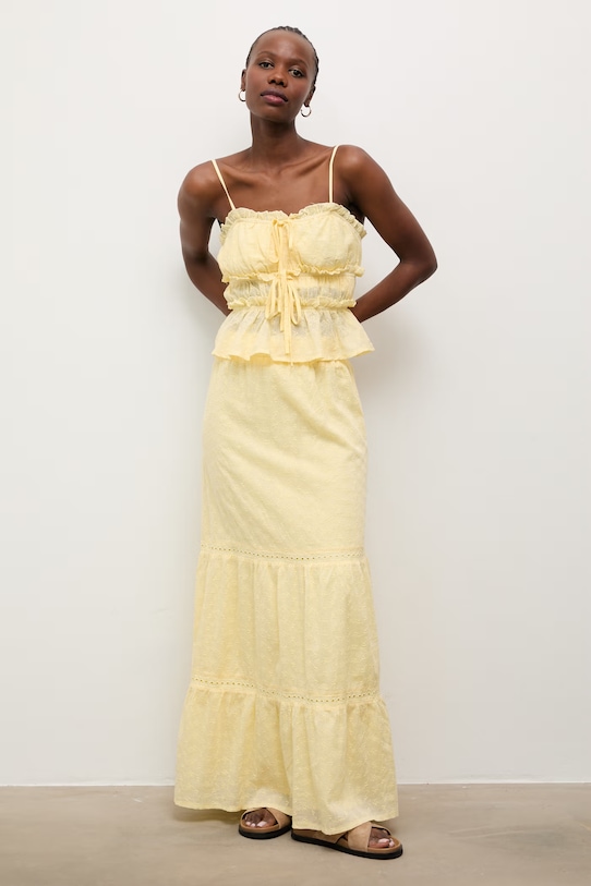 Answear.LAB komplet damski bawełniany PS9521ABS.fak żółty