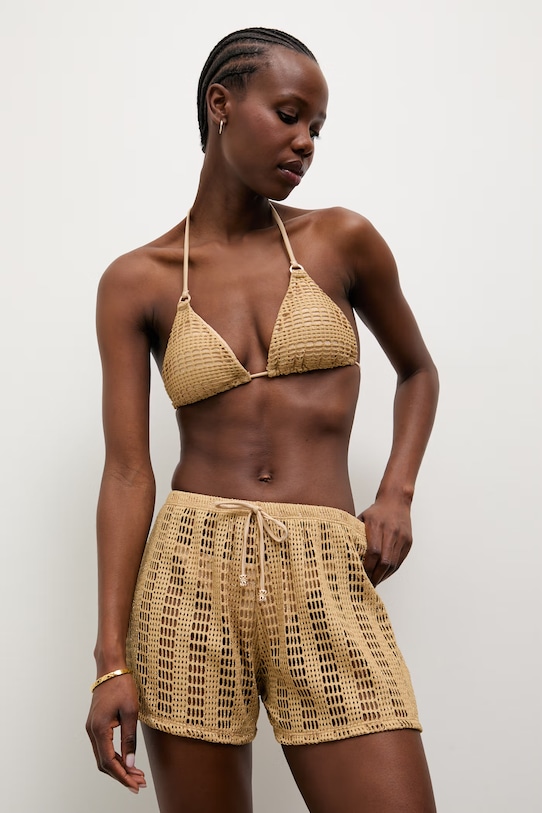 Answear.LAB σορτς παραλίας γυναικεία καφέ HL4AE51.fak