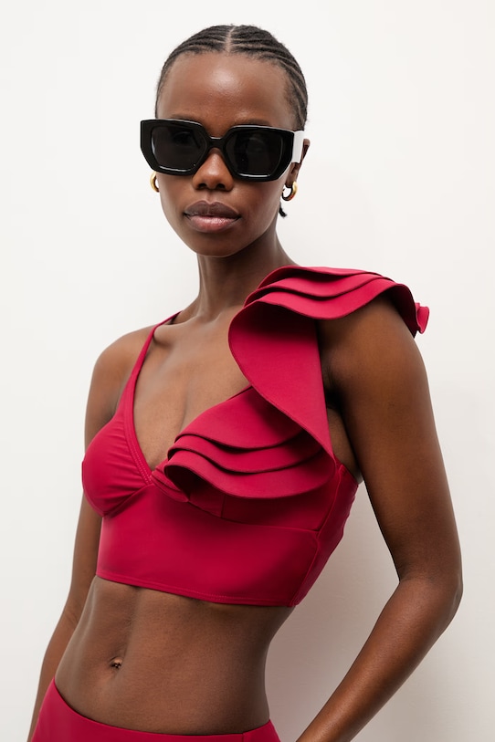 Answear.LAB biustonosz kąpielowy bez fiszbinów czerwony WS26-ETD001