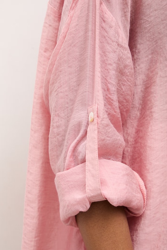 Answear.LAB koszula z domieszką jedwabiu ZY931.hak różowy