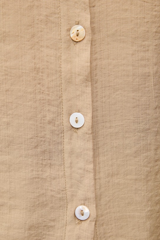 Answear.LAB koszula z domieszką jedwabiu ZY931.hak beżowy