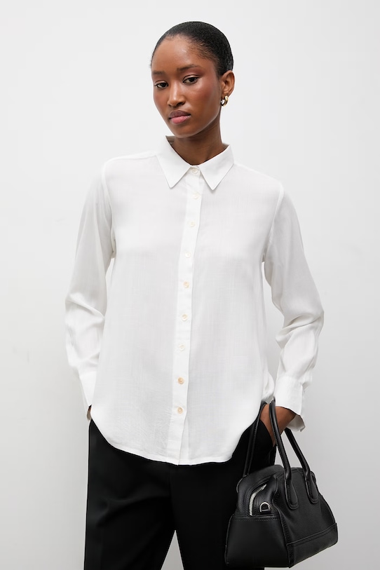 Answear.LAB koszula regular biały Ines.hak