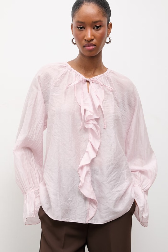 Πουκάμισο Answear.LAB μακρύ ροζ 55403.iak